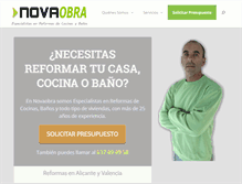 Tablet Screenshot of novaobra.com